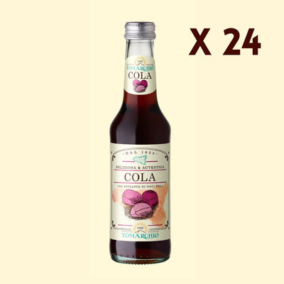 24 x Bottiglie di Cola Bibita Gassata con Estratto di Noci di Cola -  27,5 cl