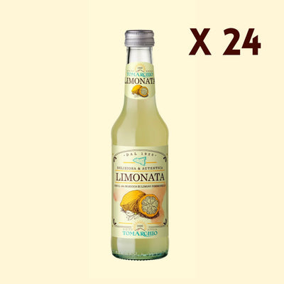 24 x Bottiglie di Limonata Bibita Gassata con Succo di Limone Femminello - 27,5 cl