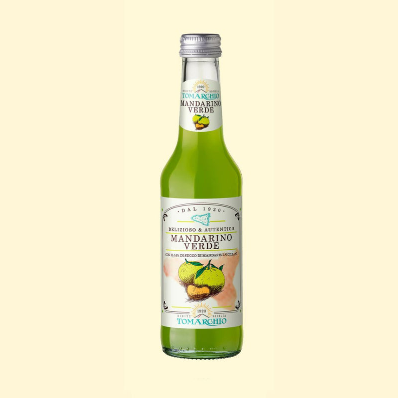 24 x Bottiglie di Mandarino Verde Bibita Gassata - 27,5 cl