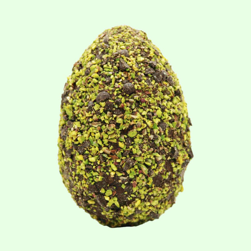 Uovo di Cioccolato Fondente con Granella di Pistacchio - Scatola da 300 g