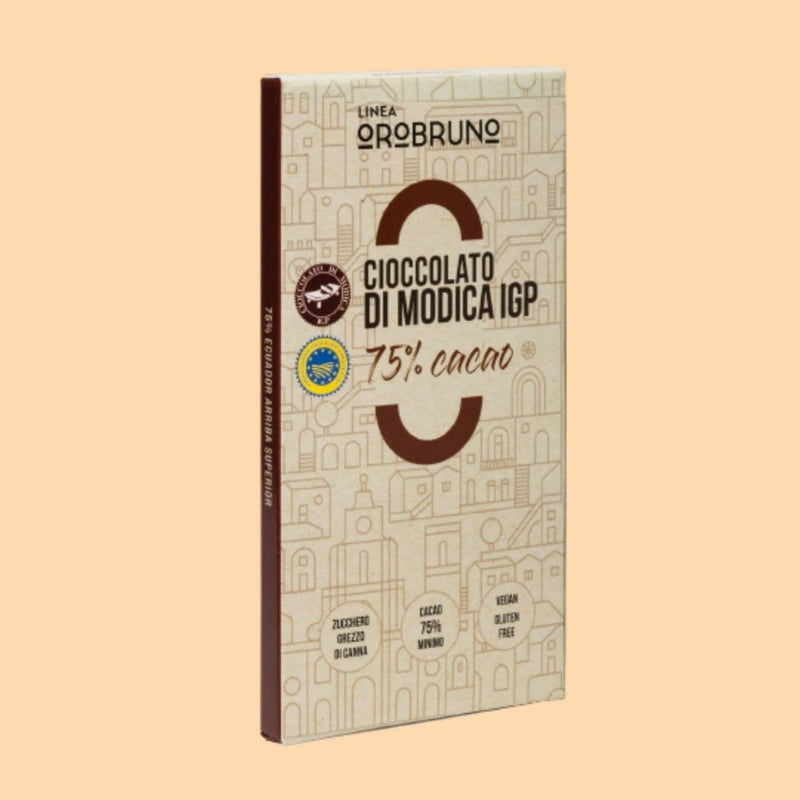 3 x Barrette Cioccolato di Modica IGP Cacao Ecuador 75% - 75 g