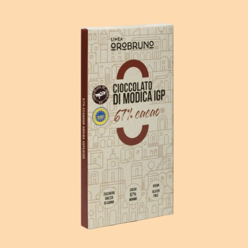 3 x Barrette Cioccolato di Modica IGP con Cacao Ecuador 67% - 75 g