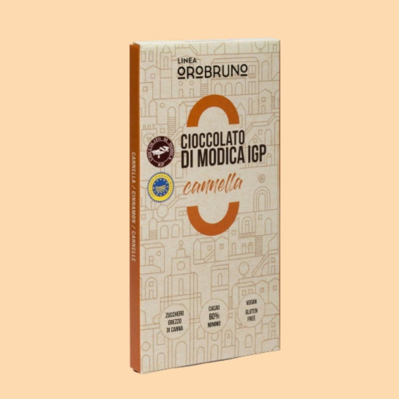 3 x Barrette Cioccolato di Modica IGP alla Cannella Cacao Ecuador 60%-  75 g