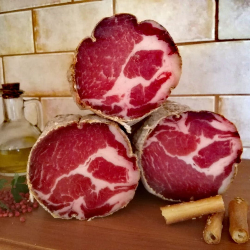 Bottega Sicana Coppa di Suino Produzione Artigianale - Trancio Sottovuoto da 500 g