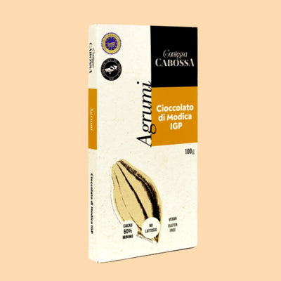 Bottega Sicana Cioccolato di Modica IGP agli Agrumi  - Confezione da 3 Barrette da 100 g