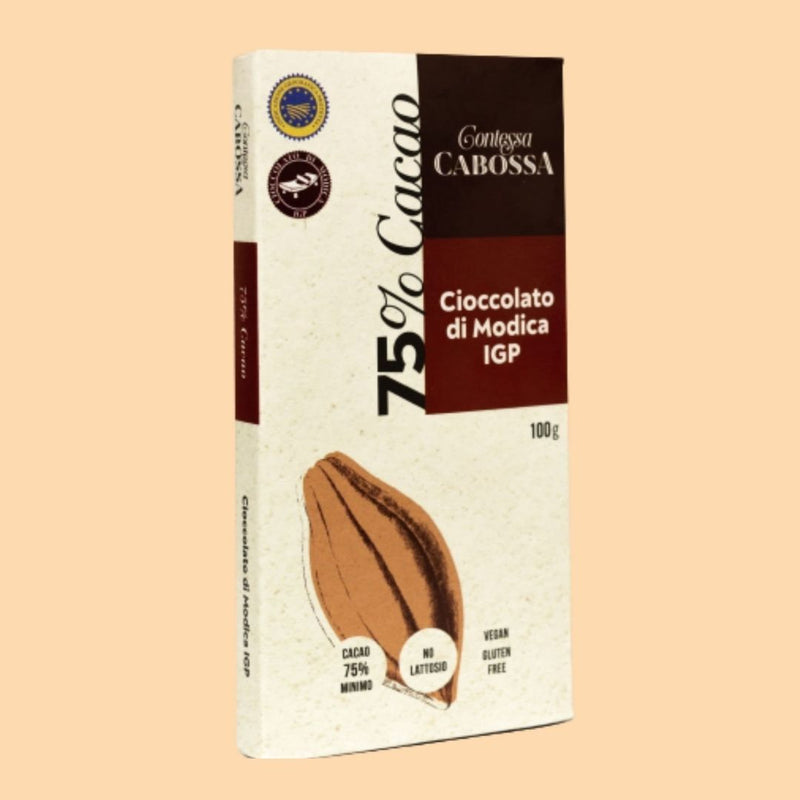 3 x Barrette Cioccolato di Modica IGP con Cacao 75% - 75 g