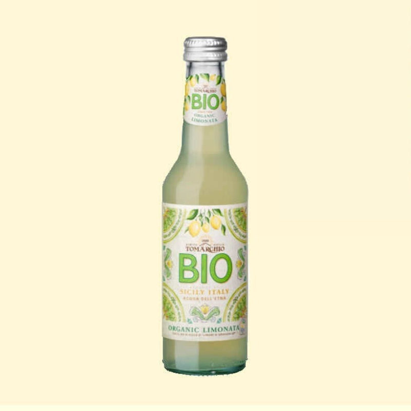 24 x Bottiglie di Limonata Bio Bibita Gassata con Succo di Limone di Siracusa IGP - 27,5 cl