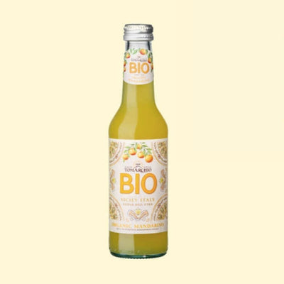 24 x Bottiglie Mandarino Bio Bibita Gassata con Succo di Mandarino di Ciaculli - 27,5 cl