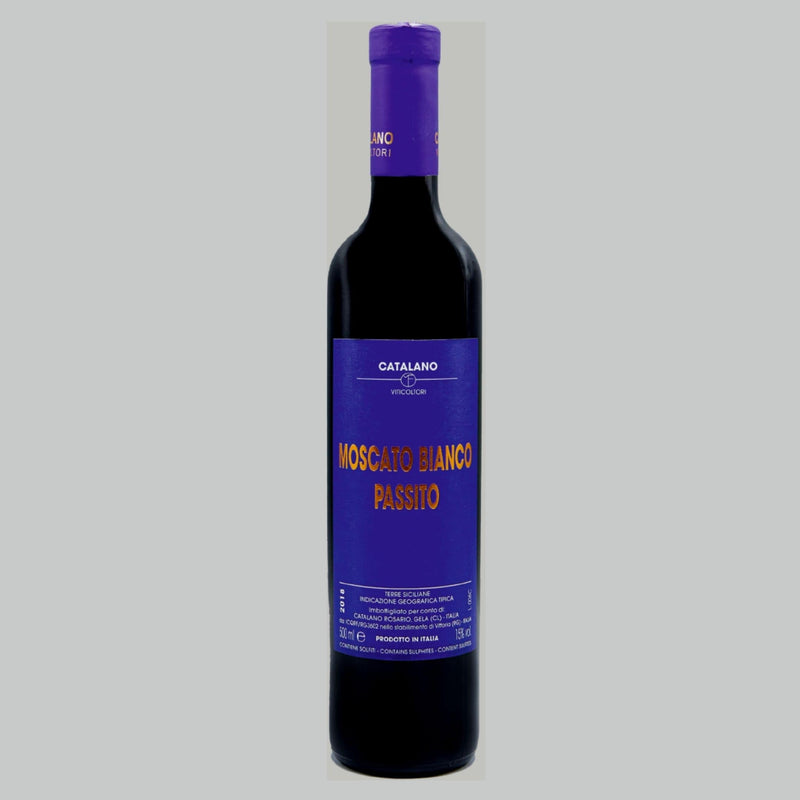 3 x Bottiglie Vino Moscato Passito I.G.P. Terre Siciliane 2018 - 50 cl