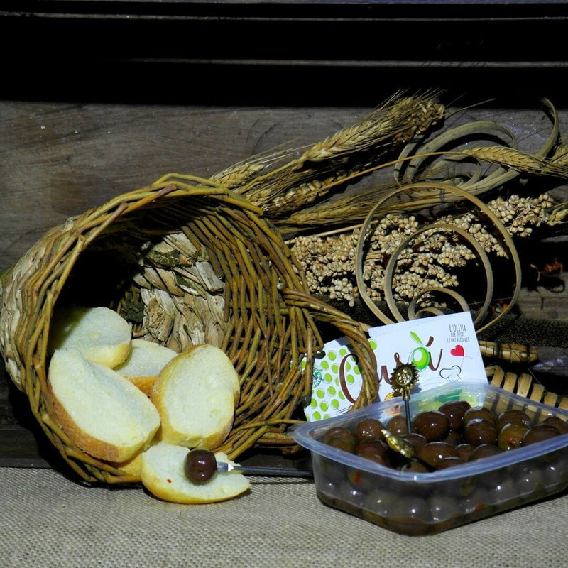 Olive Rosate Intere Condite Varietà Nocellara del Belice DOP - Vaschetta da 270 g