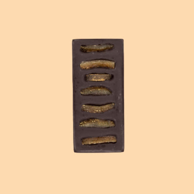 Bottega Sicana Cioccolato di Modica IGP con Scorzette di Arancia Candita - Confezione da 3 Barrette da 70 g