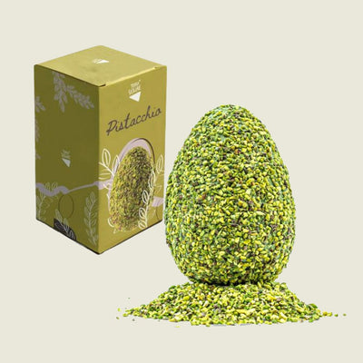 Uovo di Cioccolato al Pistacchio Ricoperto di Granella - Scatola da 300 g